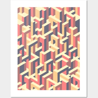 Abstract - Isometric - Sunshine Posters and Art